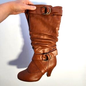 Brown Leather Women's Boots Size 5